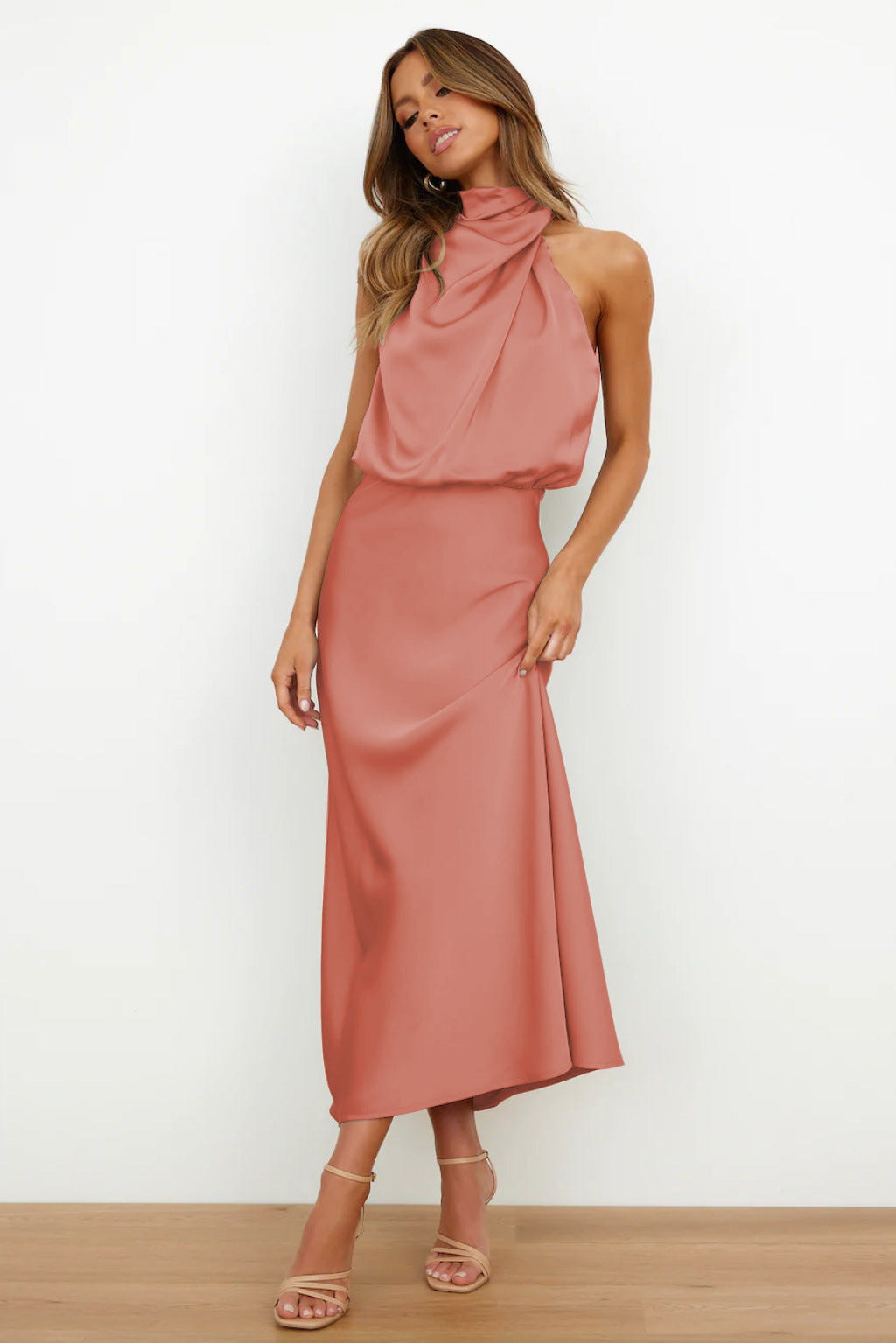 Valeria |  Robe Longue avec Col Halter