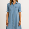 Novara | Robe chemise en denim décontractée