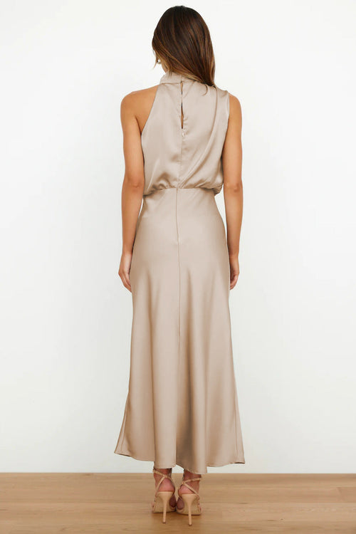 Valeria |  Robe Longue avec Col Halter