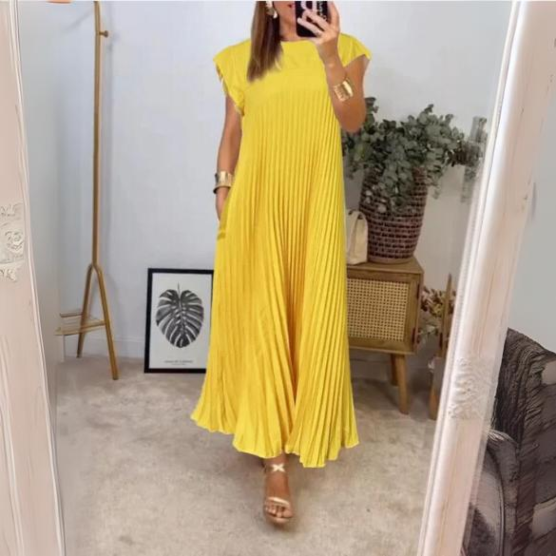 Seline | Robe légère et fraîche plissée