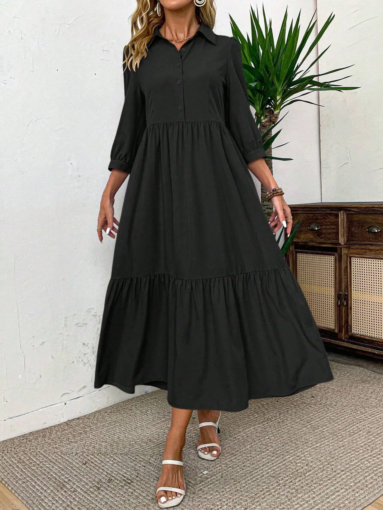 Novara | Robe chemise fluide