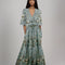Océane - Robe Longue Élégante à Fleurs