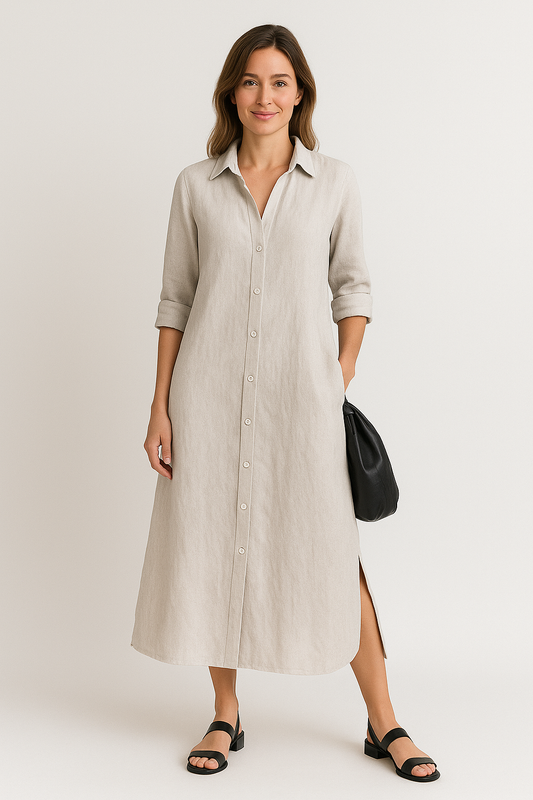 Novara | Robe chemise oversize décontractée